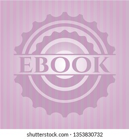 ebook retro style pink emblem