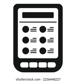 Ebook screen icon simple vector. Internet mobile. Digital education