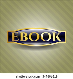 botón brillante de ebook