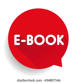 Ebook sign llabel vector