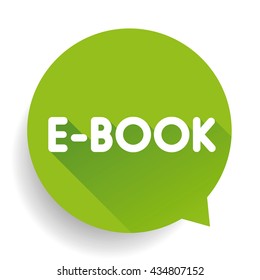 Ebook sign llabel vector