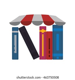 ebook store online reading internet icon. Isolated and flat illustration. Vector graphic