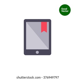E-book with tab