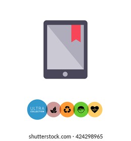 E-book with tab