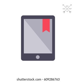 E-book with tab
