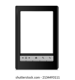 Ebook tablet illustration isolated on white background