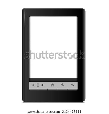 Ebook tablet illustration isolated on white background