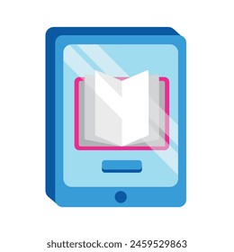 ebook technology design isolated illustration