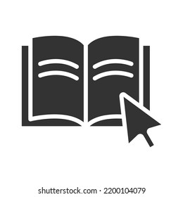 ebook vector glyph icon isolated on white background. ebook stock vector icon for web, mobile app and ui design
