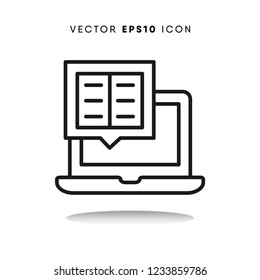 Ebook vector icon