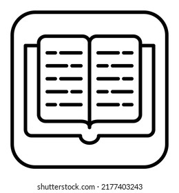 Ebook vector icon. Can be used for printing, mobile and web applications.