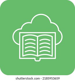 Ebook vector icon. Can be used for printing, mobile and web applications.