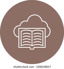 Ebook vector icon. Can be used for printing, mobile and web applications.