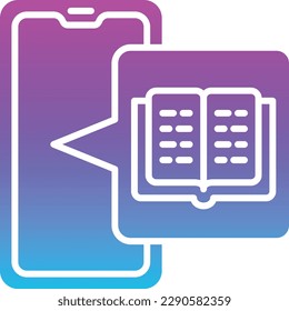 Ebook vector icon. Can be used for printing, mobile and web applications.