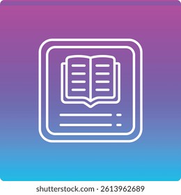 Ebook vector icon. Can be used for printing, mobile and web applications.