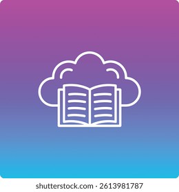 Ebook vector icon. Can be used for printing, mobile and web applications.