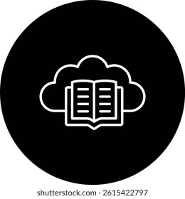Ebook vector icon. Can be used for printing, mobile and web applications.