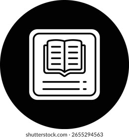 Icono de Vector de libro electrónico. Se puede utilizar para aplicaciones de impresión, móviles y de Web.