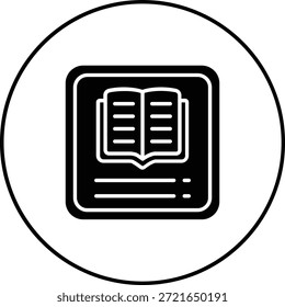 Icono de Vector de libro electrónico. Se puede utilizar para aplicaciones de impresión, móviles y de Web.