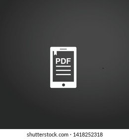 Ebook vector icon. Ebook concept stroke symbol design. Thin graphic elements vector illustration, outline pattern for your web site design, logo, UI. EPS 10.