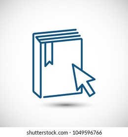 E-Book vector icon, education icon