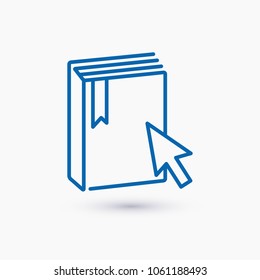 E-Book vector icon, education icon