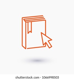 E-Book vector icon, education icon