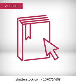 E-Book vector icon, education icon