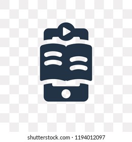 Ebook vector icon isolated on transparent background, Ebook transparency concept can be used web and mobile