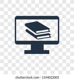 Ebook vector icon isolated on transparent background, Ebook transparency logo concept