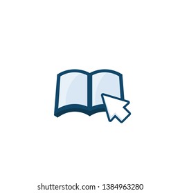 ebook vector icon on white