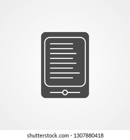Ebook vector icon sign symbol