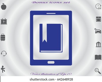 E-book, vector illustration of Eps10