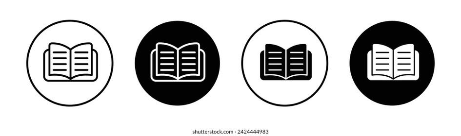 Ebook Vector Line Icon Illustration.