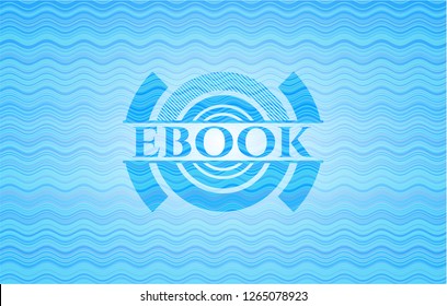 ebook water emblem background.