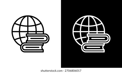 Ebook White Icon Set Vector