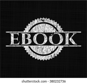 ebook written with chalkboard texture