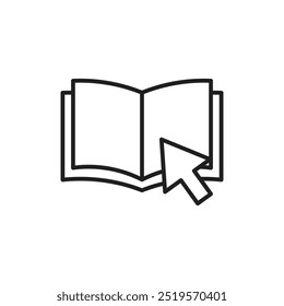 Icono de ebookline. Ilustración vectorial. EPS10