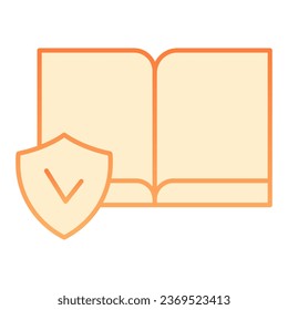 Ebooks sind flach Symbol verfügbar. Elektronisches Buch Orangensymbole im trendigen Flachstil. Cheked Buch Farbverlauf-Design, entwickelt für Web und App. EPS10