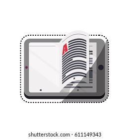 e-books, books purchase and download vector icon