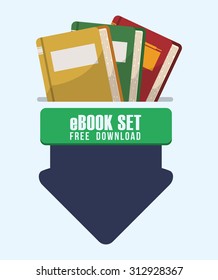 Ebooks for download digital design, vector illustration 10 eps graphic