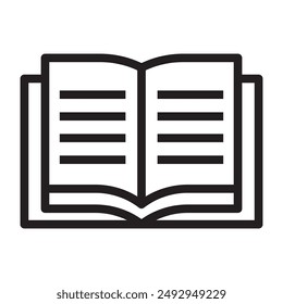 E-Books line icon. vector illustration.