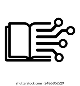  E-books ( online books ) vector icon illustration