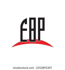 EBP letter logo ontwerp met witte achtergrond in illustrator, vector logo modern alfabet lettertype