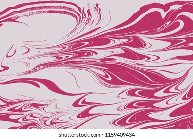 Ebru an ancient oriental paint technique. Incorporates the swirls of marble or the ripples and random waves effect. Traditional Ottoman Turkish marbling art. Vector. 