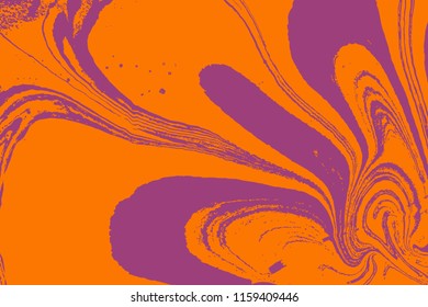 Ebru an ancient oriental paint technique. Incorporates the swirls of marble or the ripples and random waves effect. Traditional Ottoman Turkish marbling art. Vector. 