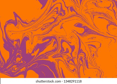 Ebru an ancient oriental paint technique. Incorporates the swirls of marble or the ripples and random waves effect. Traditional Ottoman Turkish marbling art. Vector. 