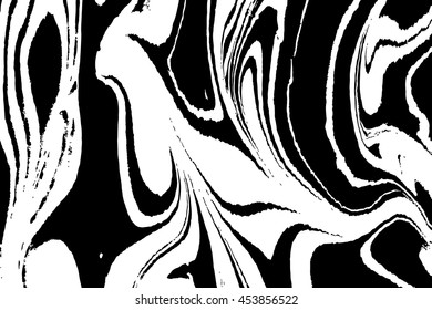 Ebru art. Traditional Turkish Ebru technique. Painting on water transfered on highly textured paper or cloth. Color paint ebru with waves and tile pattern.