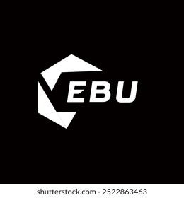 EBU criativa logotipo de letra minimalista. EBU vetor único iniciais alfabeto letra logotipo design
