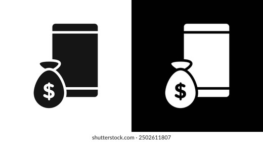 E-Business mobile icon logo set vector